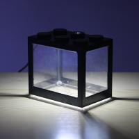 1PC Suministros De Acuario Para Mascotas Con Luz Caja De Tanque De Peces Pequeño Micro Paisaje Alga Ball Caja Para Tortuga Y Avispa - details 0