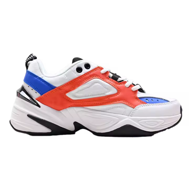 Zapatillas para correr para hombre y mujer, zapatillas planas transpirables blancas para caminar al aire libre, zapatillas informales, zapatillas de baloncesto de diseñador M2K - 1