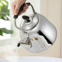Hervidor De Agua De Acero Inoxidable Con Silbido Gran Capacidad Kettle Para Estufa De Gas Y Inducción Base Calefactor Rápido - details 2