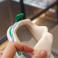 Zapatos De Caminar Para Niños Y Niñas 0-6 Años Rosa Suave Ligero Cuatro Estaciones Verdes Suela De Goma Antideslizante Talla True Mesh Algodón - details 4