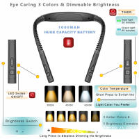 Nueva lámpara LED para el cuello, lámpara de lectura con protección para los ojos, lámpara para correr, lámpara de lectura para el cuello, lámpara de libro con carga USB, lámpara para correr - details 1