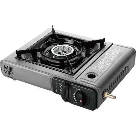 Muvip Cocina de Gas Portátil con Adaptador de Botella Externa y Quemador de Aluminio - 1