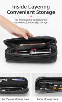 Bolsa De Bicicleta ROCKBROS De Capacidad Alta 1.5L Estuche Duro Impermeable Para MTB Y Carretera Patrón De Carbono Bolsa De Tubo Superior - details 8