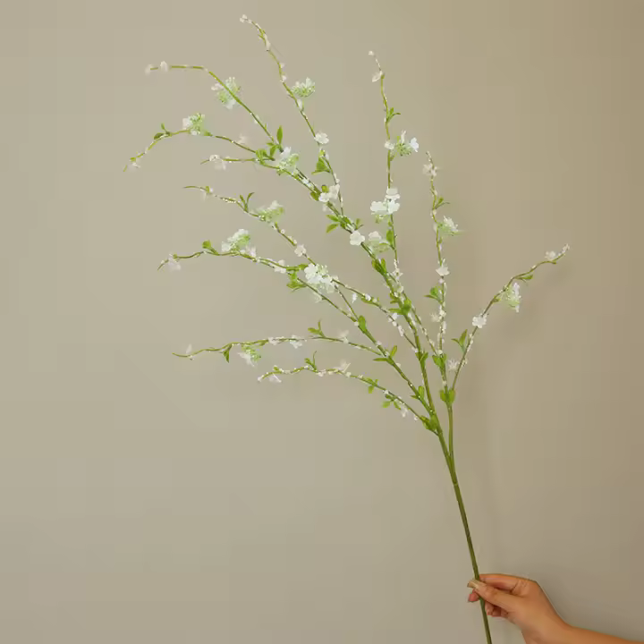 Palo De Sauce De Nieve Artificial De 116CM Para Decoración De Boda Y Hogar Estilo Nórdico Pastoral Florista Silken - 1