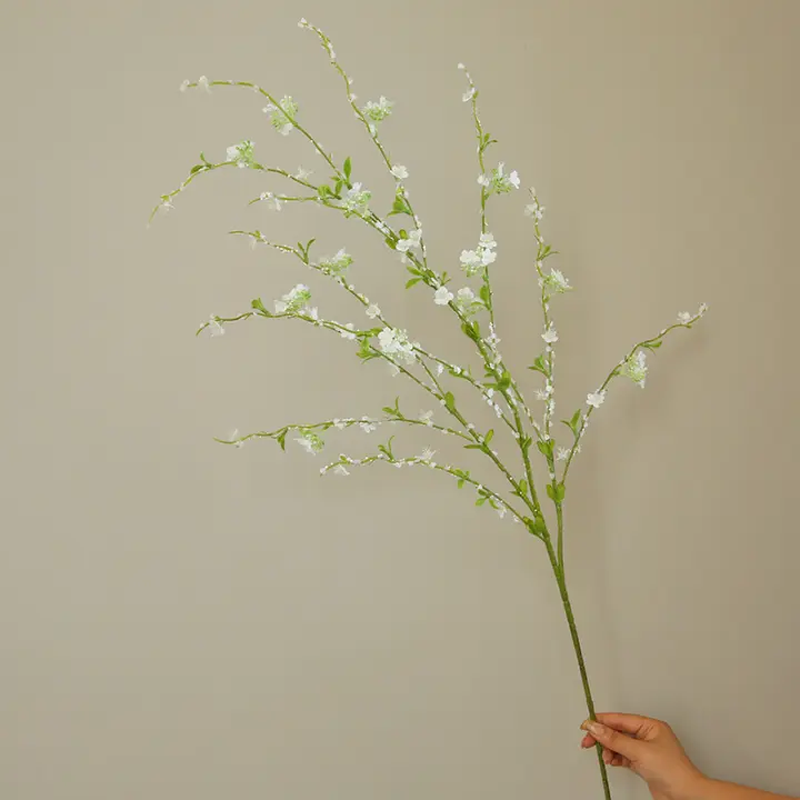Palo De Sauce De Nieve Artificial De 116CM Para Decoración De Boda Y Hogar Estilo Nórdico Pastoral Florista Silken - 1