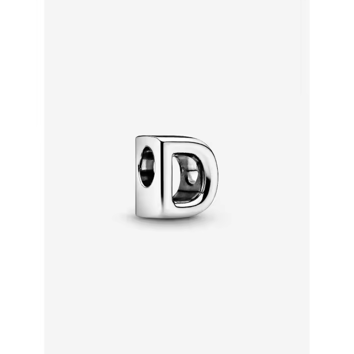 Pandora - Charm D con el alfabeto Letra-Plata de Letra - 1