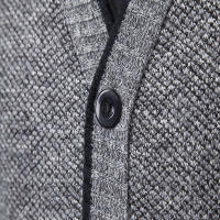 Chaqueta De Punto Para Hombre Estilo Casual Cuello En V Abrigo Grueso Para Otoño E Invierno Abotonado Sin Capucha - details 11