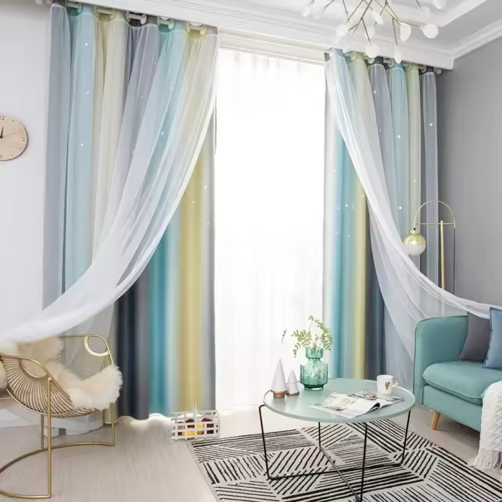 Cortinas con ojales rosa moderno, filtrantes de luz.estores enrollables,cortinas pack de 2, 100x130cm cortina opaca - 1