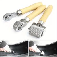 Kit De Reparación De Neumáticos Para Coche Y Motocicleta Con Mango De Madera Herramienta De Reparación De Ruedas Para Automóviles Accesorios De Reparación De Neumáticos - details 0