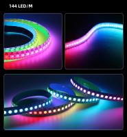 Tira De LED RGB WS2812B 5050 DC 5V Impermeable Con IC Chip Addressable 144LEDs Pantalla Digital Flexible Multicolor Para Decoración De Hogar - details 6