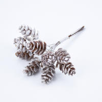 10pcs Rama Artificial De Pino Con Conos Y Flores Decorativas Para Decoración De Navidad Y Bodas Pack De 10 Piezas - details 15