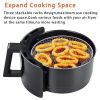 Rack De Air Fryer Pila De 3 Capas Relleno De Acero Inoxidable Adecuado Para Horno Cocina Vaporizador Hogar Gadgets - details 3