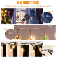 50/200Pcs Clips Para Luces De Cadena Al Aire Libre Gancho De Soporte Para Cable Fuerte Y Duradero Accesorios De Colgador De Cuerda Para Decoración Navideña - details 5