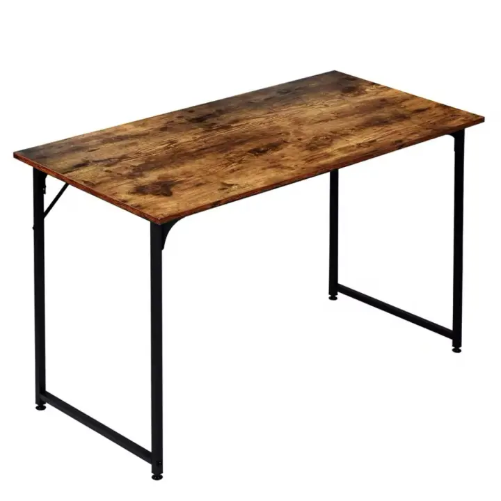 ORION91 Mesa Escritorio Estudio Madera y Metal Diseño Industrial Comedor Salón Cocina Teletrabajo Oficina 120x60x76cm - SpazioLuzio - 1