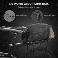 Bolsa De Sillín Reflectante Para Bicicleta De Montaña Impermeable Bolsa De Maletero Trasero Para Bicicleta Accesorios De Ciclismo - details 23