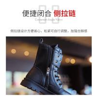 Botas De Cuero Para Niños Y Niñas Otoño Invierno 2023 Botines Cortos Para Bebé Antideslizantes Y Confortables Con Cierre De Cremallera - details 6