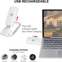 Luz De Lectura LED Recargable Por USB Protección Ocular Luz Nocturna Portátil Con Clip Para Mesa Y Marca De Lectura Lámpara De Noche - details 5