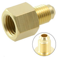 Adaptador De Acondicionador De Coche R134A R12 Con Conexión Rápida 1/2" ACME Hembra Y 1/4" SAE De Cobre De Alta Calidad Para Inyector De Combustible - details 18