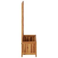 vidaXL Arriate de jardín con enrejado madera de acacia - details 2