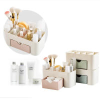 Organizador De Maquillaje Con Cajón Y Estuche De Algodón Caja De Almacenamiento Para Labiales Y Brochas Material Acrílico Y Plástico - details 5