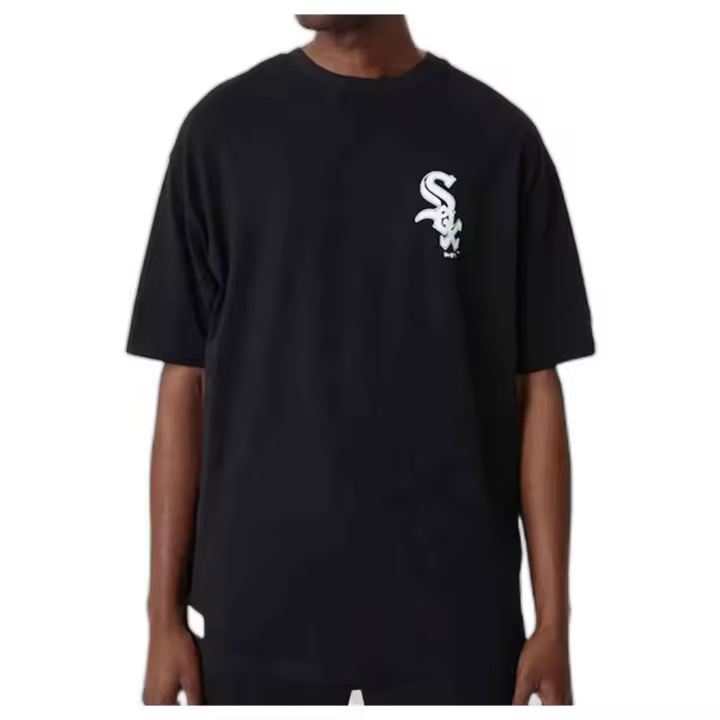 Camiseta de Manga Corta New Era Chicago White Sox para hombre en color negro - 1