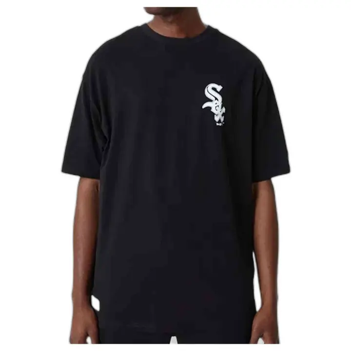 Camiseta de Manga Corta New Era Chicago White Sox para hombre en color negro - 1