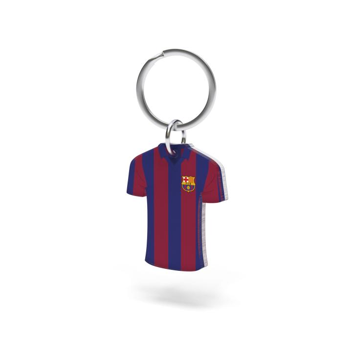 FC Barcelona Llavero Oficial de Metacrilato – Doble Diseño Exclusivo Cara y Dorso – Regalo ideal para Fans del Barça