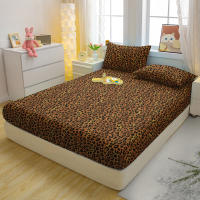 Sábana Fitted Moderna Y Sencilla Con Estampado De Leopardo En Matte Para Cama Sin Incluir Fundas De Almohada Material De Poliéster 100% - details 2