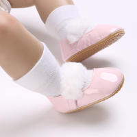 Zapatos De Princesa Para Bebé Niña En Lace Blanca Mocasines Con Lazo Y Borde Antideslizante De Goma Primera Calzado Para Caminar - details 173