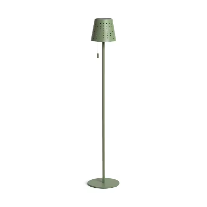 Ledkia Lámpara de Pie Solar Exterior LED 3W Banate Amarillo Arena - 1