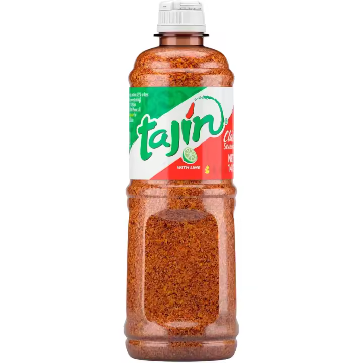 Tajín Salsa en Polvo 400g (Bote grande) Sazonador Mexicano con Limón - Condimento Para Frutas, Ensaladas y Proteínas - Chili 100% Natural - 1
