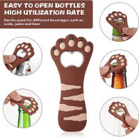 LMETJMA Abrebotellas De Pata De Gato Lindo Imán Para Refrigerador Abre Cerveza Y Bebidas Forma De Abrebotellas JT174 - details 3