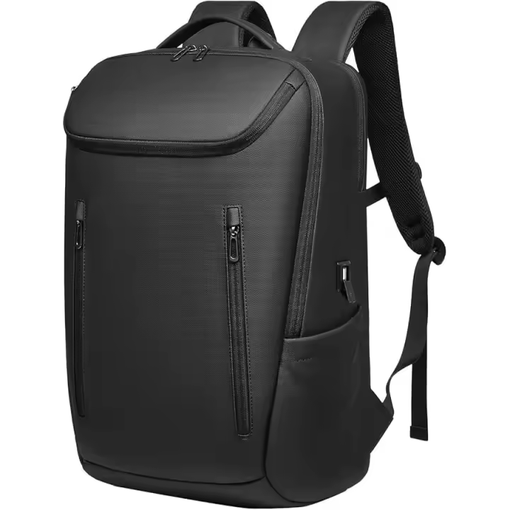 Mochila 15,6 "portátil: antirobo, USB, Ejecutiva. Ideal para Oficina, Universidad, Negocios, Viajes. Color negro. - 1