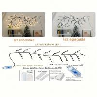 1PC Luces De Ramas De Árbol Con 96 LEDs USB 8 Modos Colores Para Decoración De Bodas Dormitorio Lámpara De Cadena Colorida - details 6