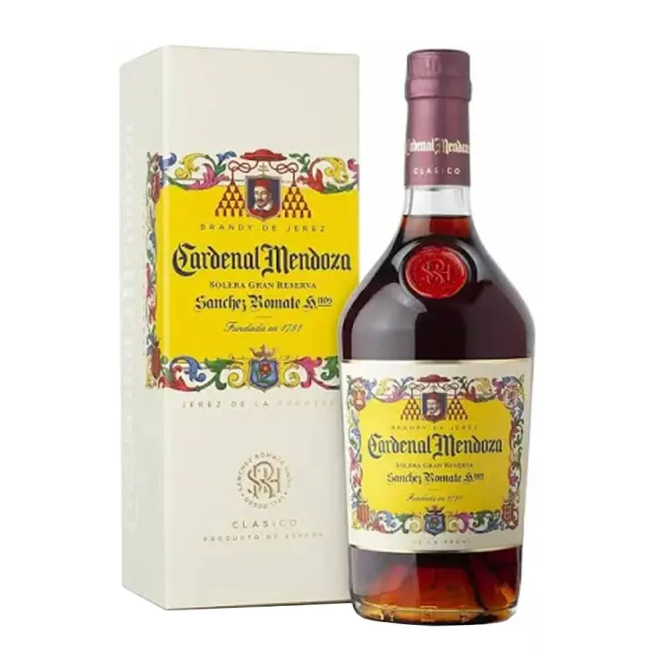 Brandy Cardenal Mendoza Romate - Botella 70 CL - Solera Gran Reserva - 40% - 1