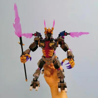 Bloques De Construcción Para Niños Serie Mecha Ninja Modelo MOC Armadura Juguete De Montaje Regalo De Cumpleaños Compatible Con Lego ABS Sin Batería - details 2