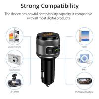 Bluetooth 5,0 Transmisor FM para Coche, Adaptador de Radio, Manos Libres Mechero Coche with QC3.0, Cargador de Coche Doble USB with QC 3,0, Manos Libres Inalámbrico Reproductor MP3 Coche, Amplia Compatibilidad Soporte USB Memory - details 3