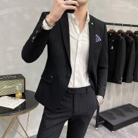 Traje De Boda Para Hombre De Alta Calidad Dos Piezas Traje De Negocios Casual Banquete Ensemble De Lujo Con Pantalones - details 12