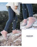 Zapatos De Camuflaje Unisex Para Invierno Impermeables Con Lining De Piel Algodón Caliente Para Senderismo Y Caminar En La Naturaleza - details 19