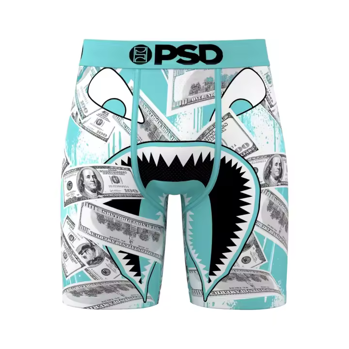 Boxer Psd Celeste Billetes Money Games Standard Lenght Brief - 1