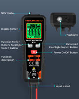 MT01 Mini Multímetro Inteligente Digital AC DC NCV Prueba De Voltaje Y Ohmímetro Rango Automático 600V Para Electricistas - details 3