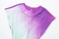 Vestido Midi De Seda TRAFZA Para Mujer Estampado Vintage Con Dibujos De Tie Dye Cuello Redondo Manga Corta Casual Chic Para Primavera - details 10