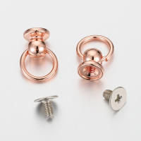 20 Piezas De Metal Con Anillo O Y Tornillos Redondos Para Manualidades Y Decoración De Fundas De Teléfono Accesorios De Joyería - details 4