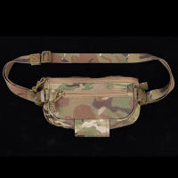 Bolsa De Hombro Compacta Para Cinturón Integrada Con Chaleco De Porta Placa Para Airsoft En MC Negro Verde De Rango Café - details 6