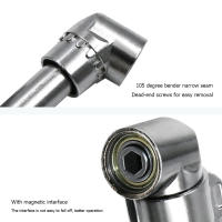 Soporte De Destornillador Ángulo De 105 Grados Adaptador De Cabeza Hexagonal Ajustable Para Brocas Y Taladro Negro Y Plateado - details 12
