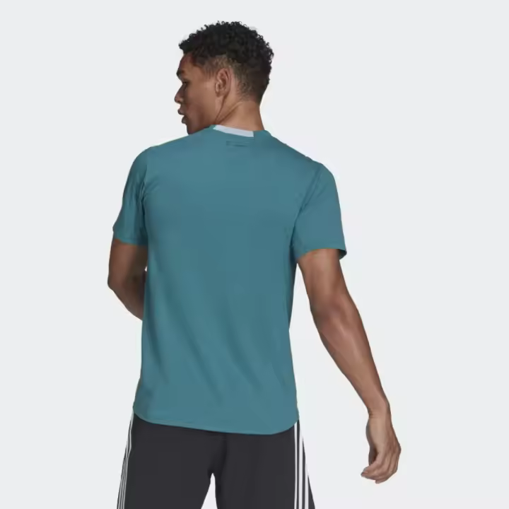 Camiseta Adidas M D4T Turquesa Tee Hb9201 - 1