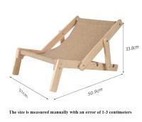 Silla De Tendencia Para Gatos Con Asiento Elevado Y Base De Madera Cómoda Y Ajustable Instalación Fácil Sillín Para Mascotas - details 0