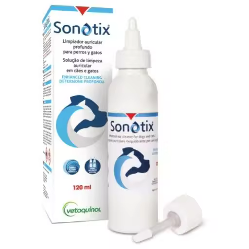 Sonotix Limpiador de Oidos para Perros y Gatos  Limpiador Auricular para Perros y Gatos - 1