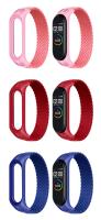 Correa De Pulsera Para Xiaomi Mi Band 6 Nylon Braided Solo Loop Miband4 Miband5 Wristband Compatible Con Mi Band 3 5 6 7 - details 16