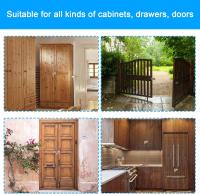 Cerradura de puerta con grapa y candado, cerradura de puerta de 90 grados con llaves y tornillos, cerradura de puerta de jardín de acero inoxidable, cerradura de puerta de dormitorio de seguridad adicional - details 3